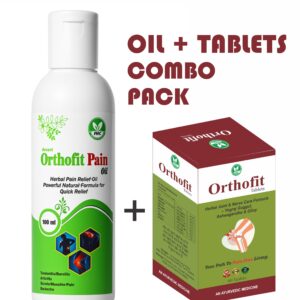Orthofit Tablets + Ortho Oil Combo – Complete Joint & Pain Care Solution